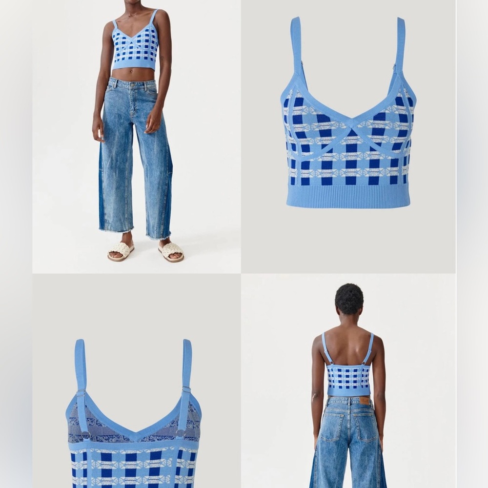 Baum Und Pferdgarten blue plaid SET